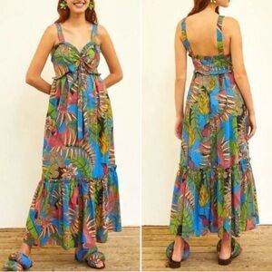 FARM RIO- Totally Tuiuiu Sweetheart Maxi Dress Size XL